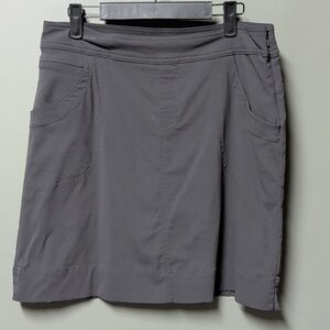Lucy Walkabout Gray Stretch Skort -Medium